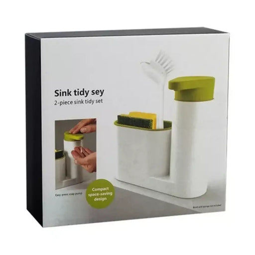 Dispensador De Lavalozas Jabón Y Porta Esponja Organizador - Fliperex