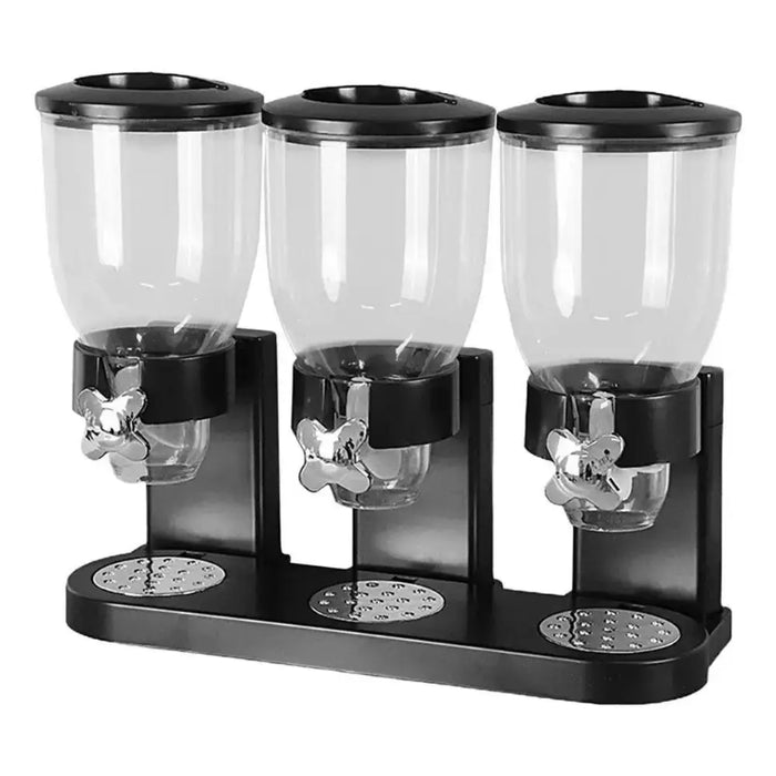 Dispensador Triple De Mesa Cereal Granos Frutos Secos Dulces - Fliperex