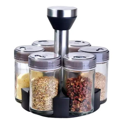 Especiero Set De Condimentos Con Base Giratoria Condimentero - Fliperex