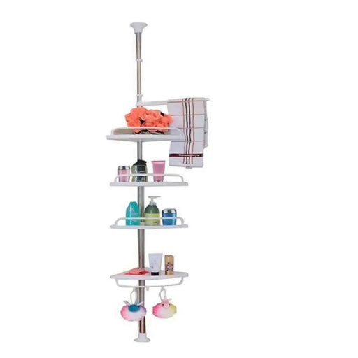 Esquinero De Ducha Multiuso 4 Repisas Ajustable Organizador - Fliperex