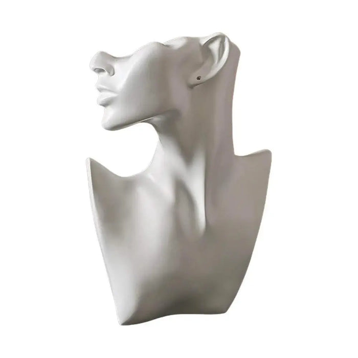 Estatua Rostro Soporte De Joyería Decoración Habitación - Fliperex