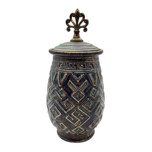 Florero Jarrón De Cerámica Diseño Nordico Azul Marino - Fliperex