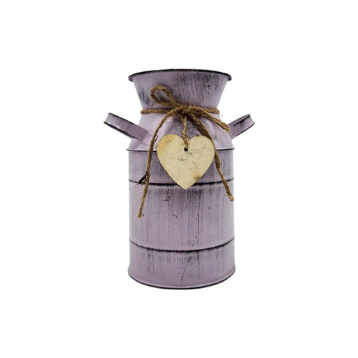 Florero Jarron Lata De Leche Laton Decorativo Para Flores R - Fliperex