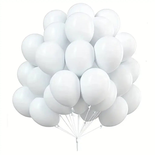 Globos 50 Unidades Color Blanco Tamaño 30 Cm - Fliperex