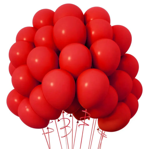 Globos 50 Unidades Color Rojo Tamaño 30 Cm - Fliperex