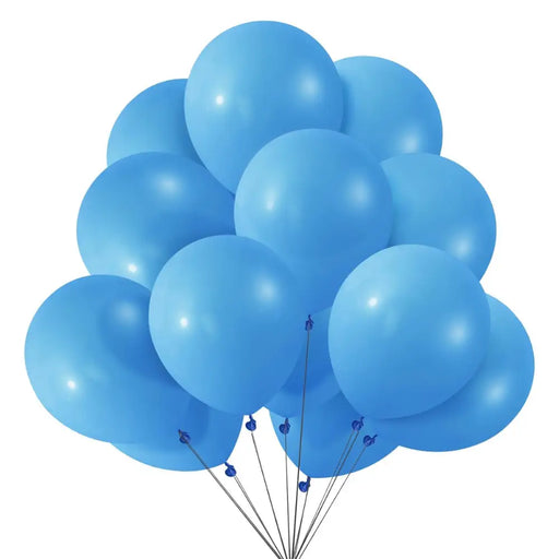 Globos Color Celeste 100 Unidades Tamaño 25 Cm - Fliperex
