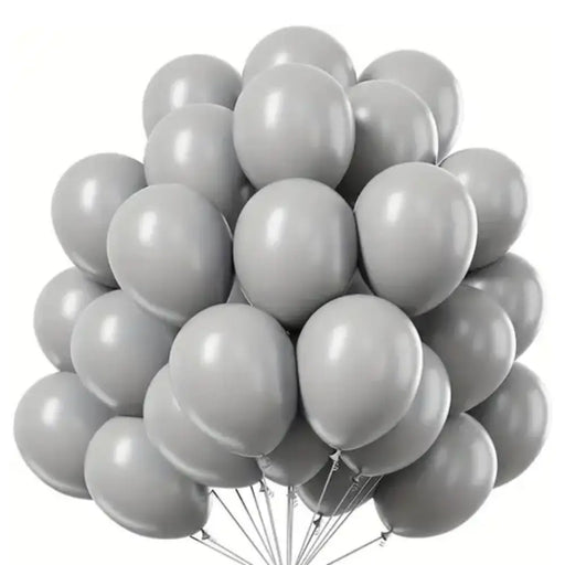 Globos Color Gris Vintage 50 Unidades Tamaño R12 - Fliperex