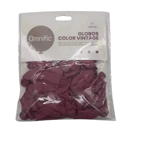 Globos Color Magenta Vintage 50 Unidades Tamaño R5 - Fliperex