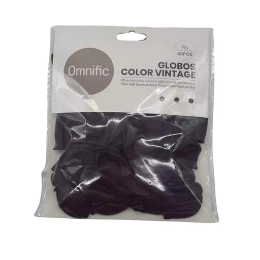 Globos Color Morado Oscuro Vintage 50 Unidades Tamaño R5 - Fliperex