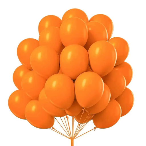 Globos Color Naranjo 100 Unidades Tamaño 25 Cm - Fliperex