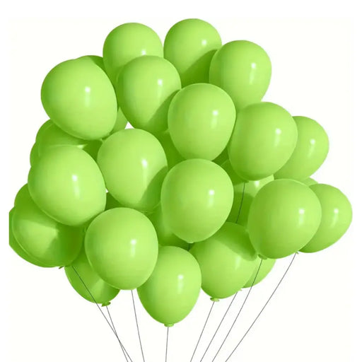 Globos Color Verde Claro Vintage 50 Unidades Tamaño R12