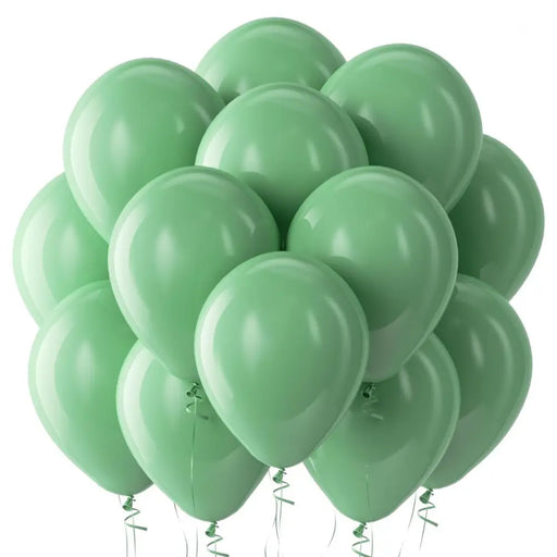 Globos Color Verde Militar Vintage 50 Unidades Tamaño R5 - Fliperex