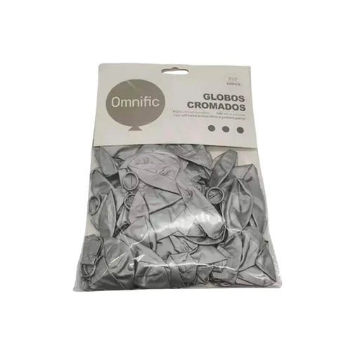 Globos Cromados 50 Unidades Tamaño R10 - Fliperex