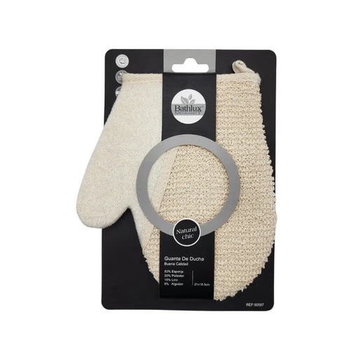 Guante Exfoliante De Ducha Para Piel Suave Natural Chic - Fliperex