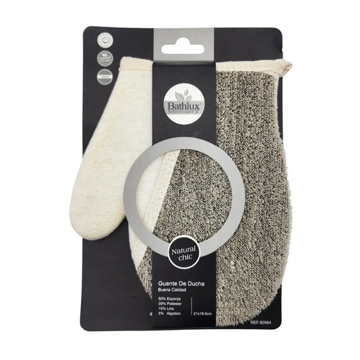 Guante Exfoliante De Ducha Para Piel Suave Natural Chic - Fliperex