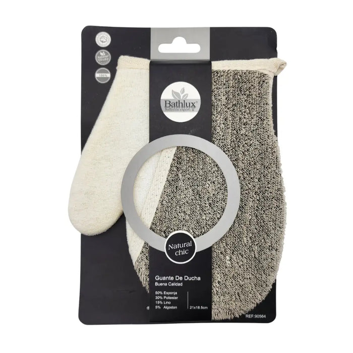 Guante Exfoliante De Ducha Para Piel Suave Natural Chic - Fliperex