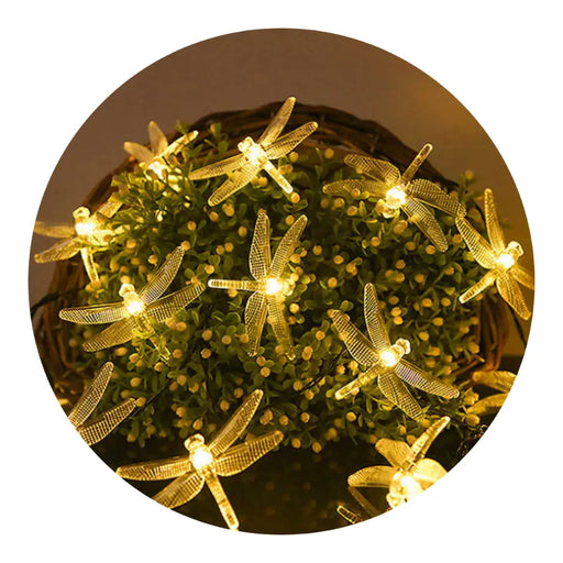 Guirnalda Solar Libelula Luces Led Decoracion Para El Jardin - Fliperex