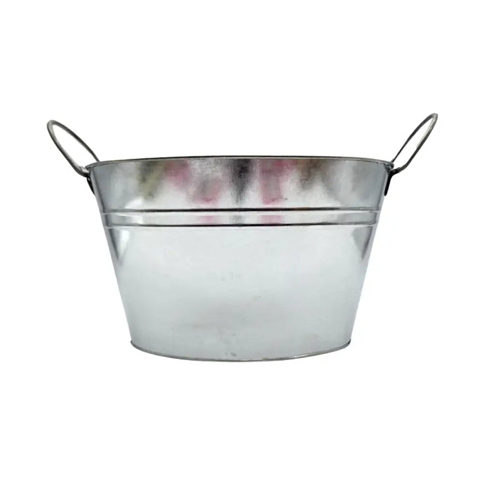 Hielera Metalica Vintage Con Asas Champaña Hielo Tragos G - Fliperex