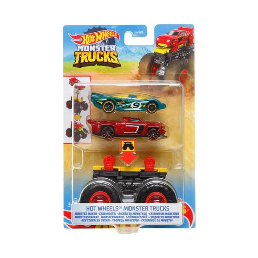 Hotwheels Monster Trucks Set Diseña Tu Mounstro - Fliperex
