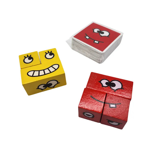 Juego De Expresion Cubo Cambia Cara De Colores Emoji - Fliperex