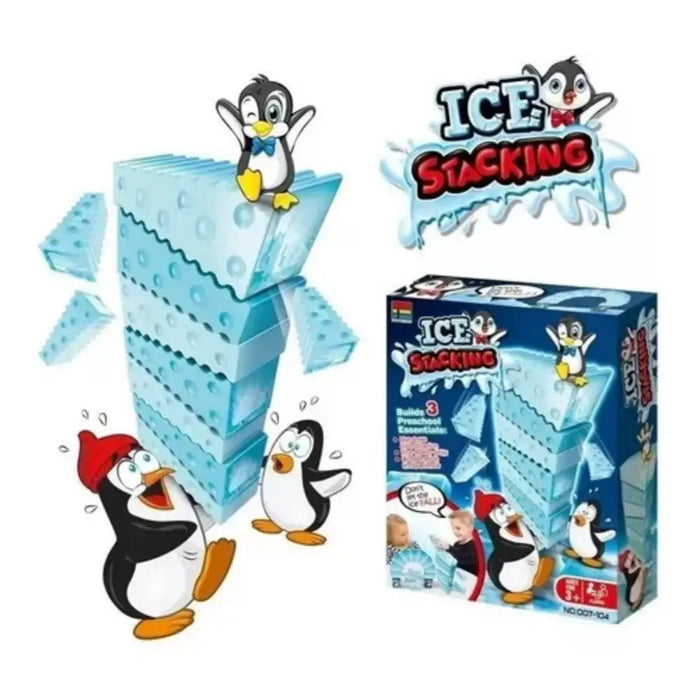 Juego De Mesa Apilar Cubos De Hielo Con Pinguinos Staking - Fliperex