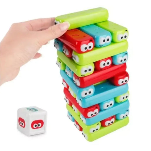 Juego De Mesa Torre De Equilibrio De Colores Caras Niños - Fliperex