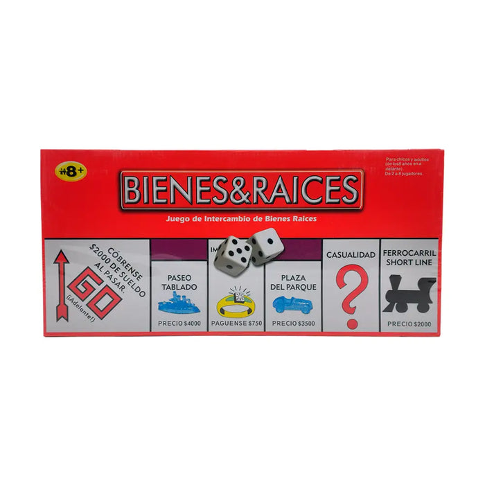 Juego Monopolio Bienes Y Raices Tablero Juego De Mesa - Fliperex