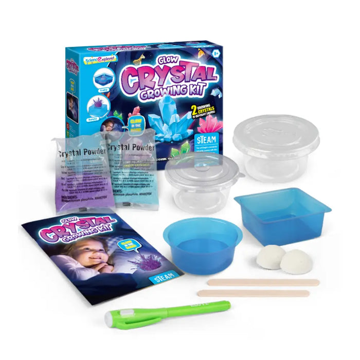 Kit Ciencias Cultivo De Cristales Luminoso Juguete Educativo - Fliperex