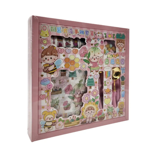 Kit De Sellos Cera Lacre Washitape y Stickers Diseño Kawaii - Fliperex