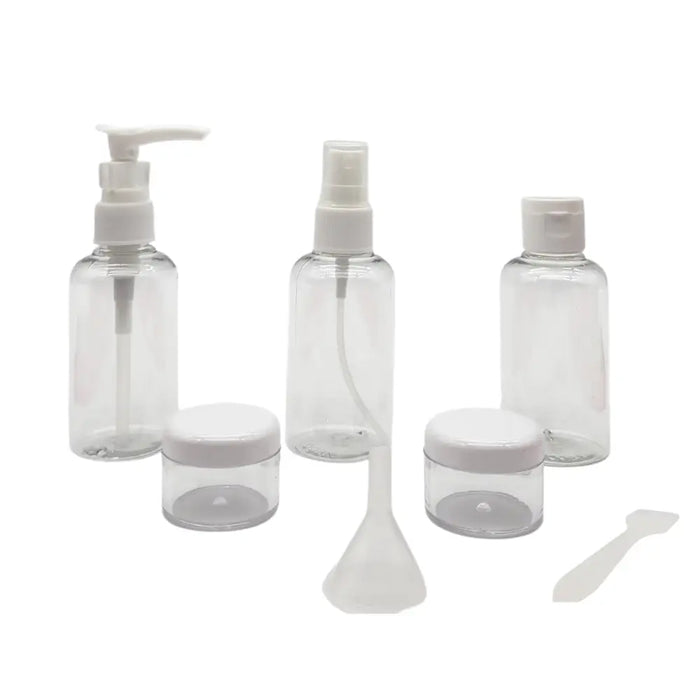 Kit De Viaje Set Botellas 6 Piezas Blanco Formato 75 Ml - Fliperex