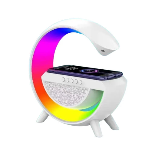 Lampara Led Cargador Inalambrico Con Parlante Bluetooth - Fliperex