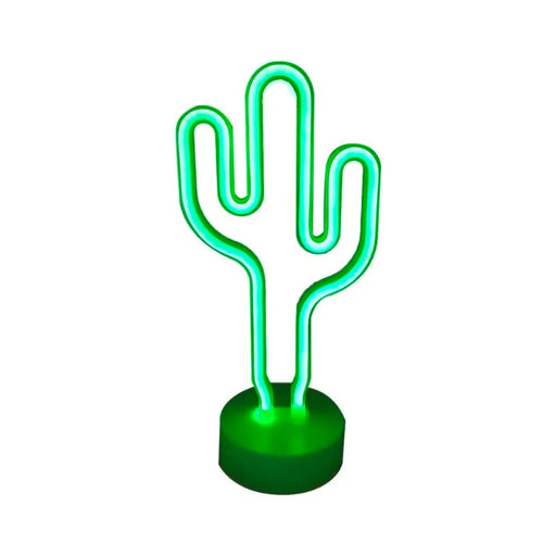 Lampara Neón Led Cactus Decoración Todo Ambiente Hogar - Fliperex