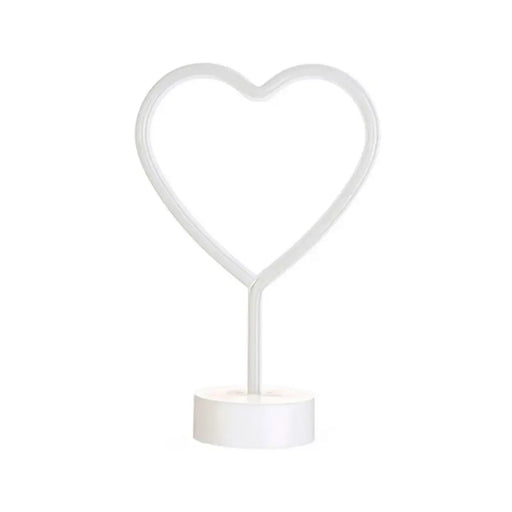 Lampara Neón Led Corazón Decoración Todo Ambiente Hogar - Fliperex