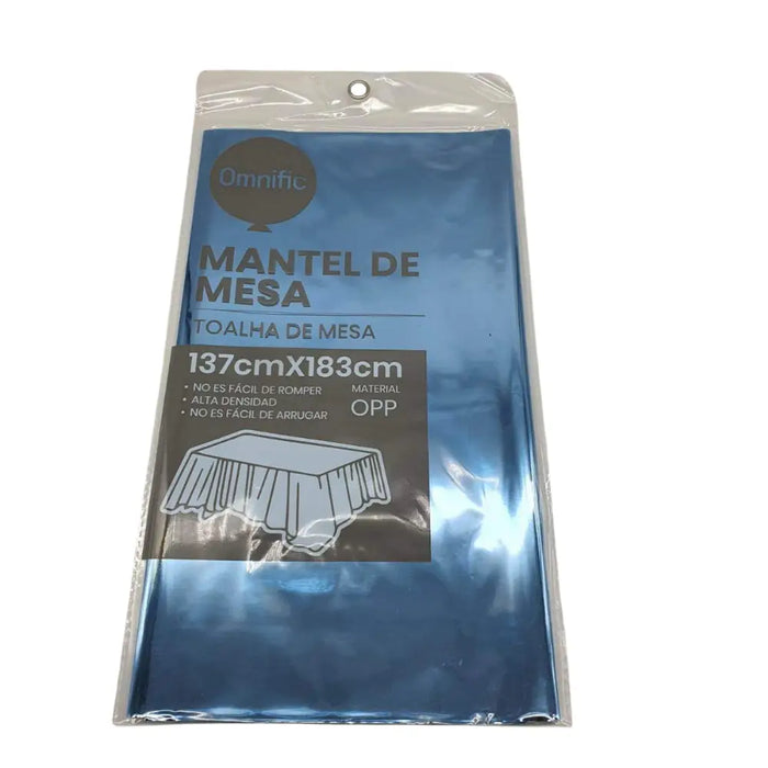 Mantel Metalizado Para Mesa Decoración Cumpleaños - Fliperex