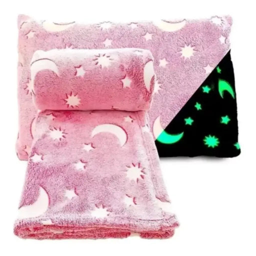 Mantita Luminosa Manta Magica Brillante Para Niña Rosada - Fliperex