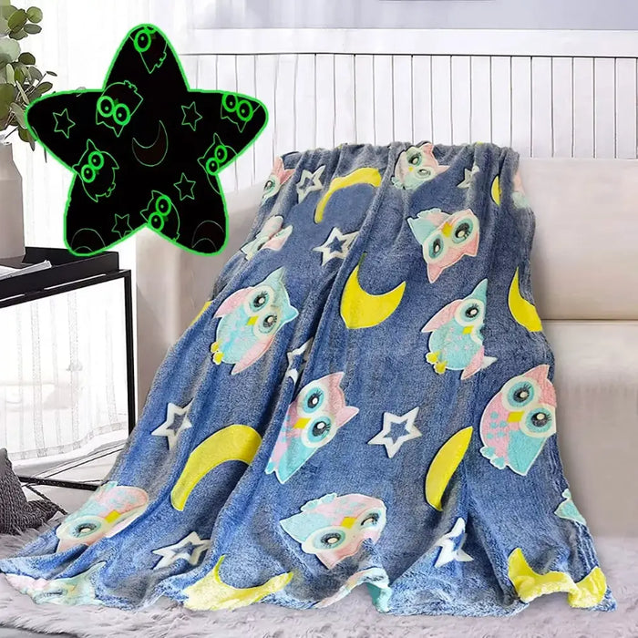 Mantita Luminosa Sherpa Brilla En La Oscuridad Infantil - Fliperex