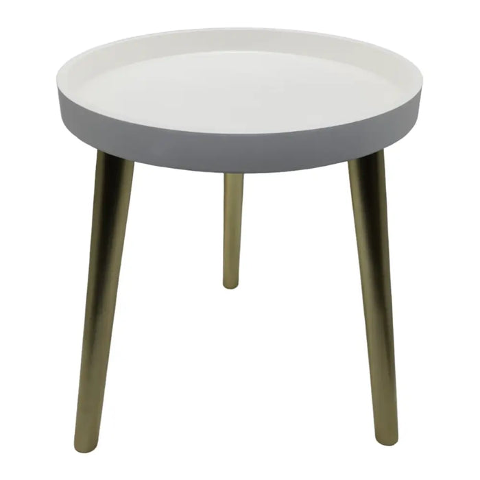 Mesa De Centro Redonda Lateral Salon Mesa De Centro Blanca - Fliperex