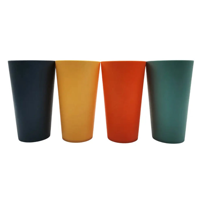 Pack 4 Vasos Plásticos De Colores Reutilizables Grandes - Fliperex