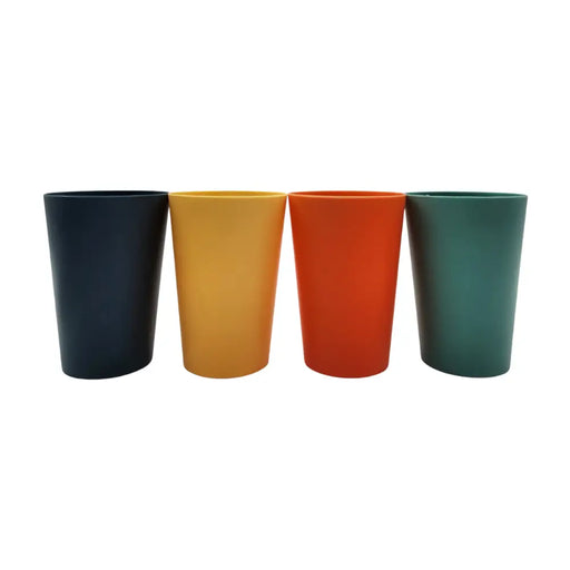 Pack 4 Vasos Plásticos De Colores Reutilizables Para Fiestas - Fliperex