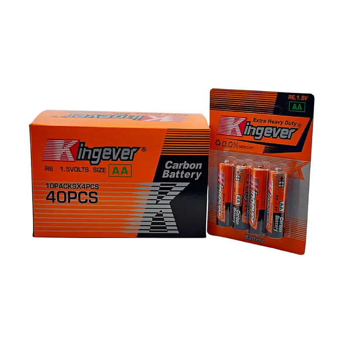 Pack Pilas Doble Aa Kingever 40 Unidades - Fliperex