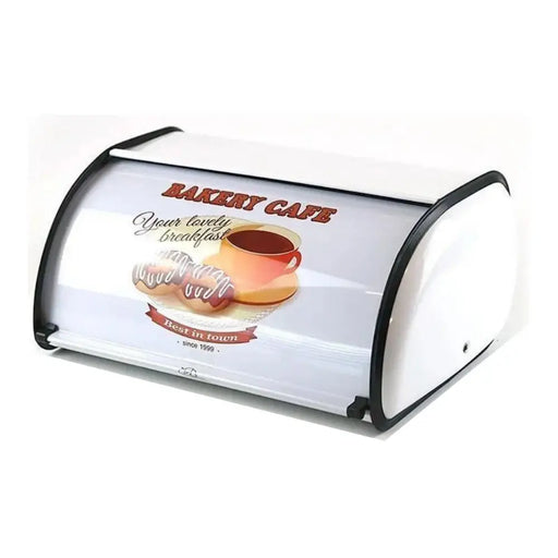 Panera Metálica Vintage Retro Blanca Abatible Mediana - Fliperex