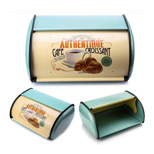 Panera Metálica Vintage Retro Color Verde Abatible - Fliperex