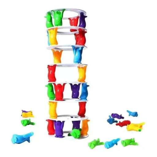 Penguin Tower Collapse Juego De Equilibrio Juego De Mesa - Fliperex