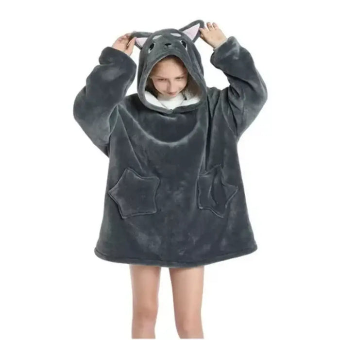 Polerón Sherpa Con Capucha Para Niños Y Niñas Invierno Polar Chiporro - Fliperex