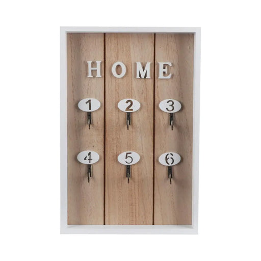 Porta Llave De Madera Cuadro Colgador Decorativo Para Llaves - Fliperex