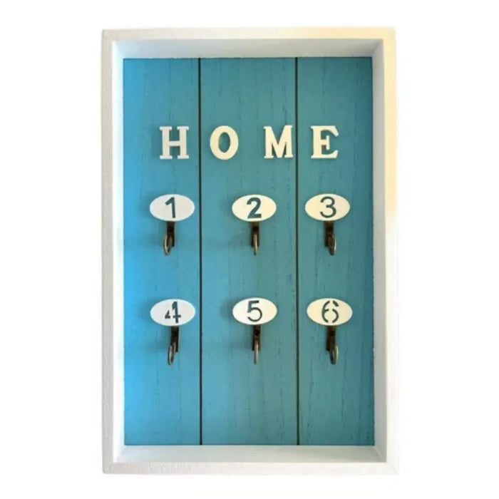 Porta Llave De Madera Cuadro Colgador Decorativo Para Llaves - Fliperex
