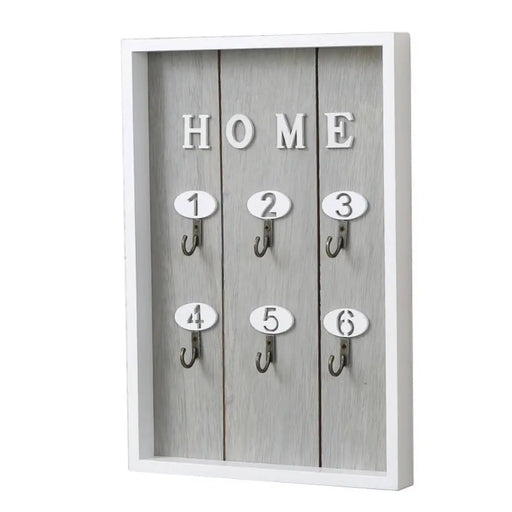 Porta Llave De Madera Cuadro Colgador Decorativo Para Llaves - Fliperex