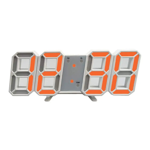Reloj Despertador Digital Led 3d De Escritorio O Muro - Fliperex