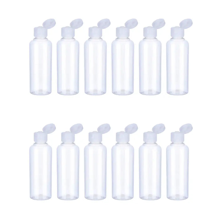Set 12 Botella De Viaje Dispensadora 100 Ml Transparente - Fliperex