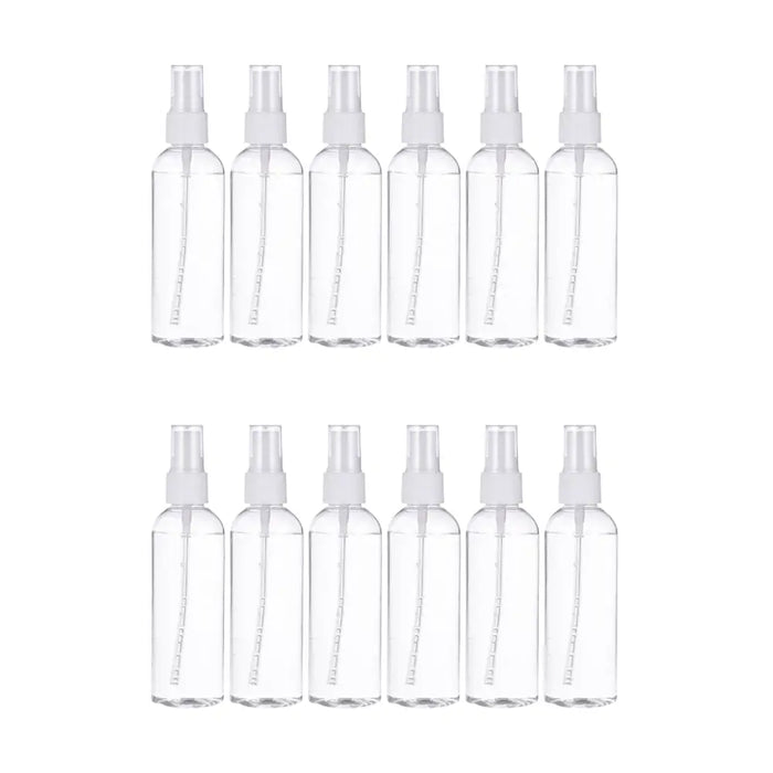 Set 12 Botella De Viaje Pulverizador 100 Ml Transparente - Fliperex